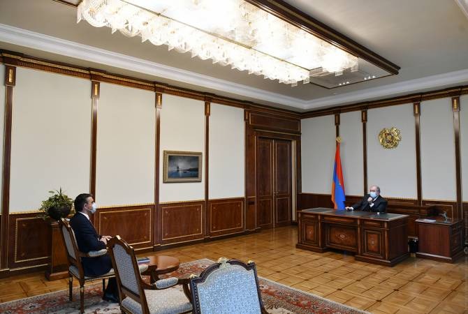 Президент и омбудсмен Армении обсудили концепцию создания зоны безопасности в Сюнике