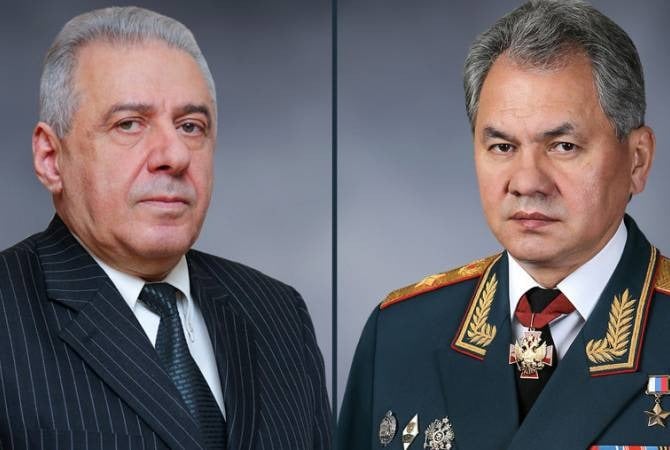 Главы МО Армении и России обсудили меры безопасности в Сюнике