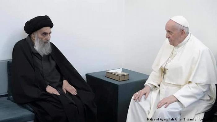 Папа Римский Франциск встретился с духовным вождем шиитов в Ираке аятоллой ас-Систани