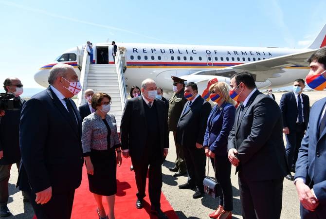 Стартовал официальный визит президента Армении Армена Саргсяна в Грузию