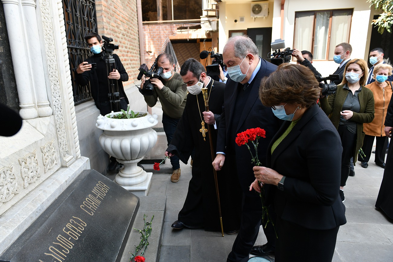 Президент Армении посетил Кафедральный собор Сурб Геворг в Тбилиси