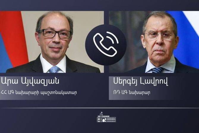Ара Айвазян проинформировал Сергея Лаврова о недавнем инциденте на госгранице Армении