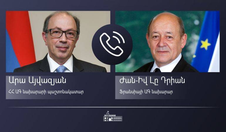 Ара Айвазян и Жан-Ив Ле Дриан подчеркнут императив принятия мер по обеспечению региональной безопасности