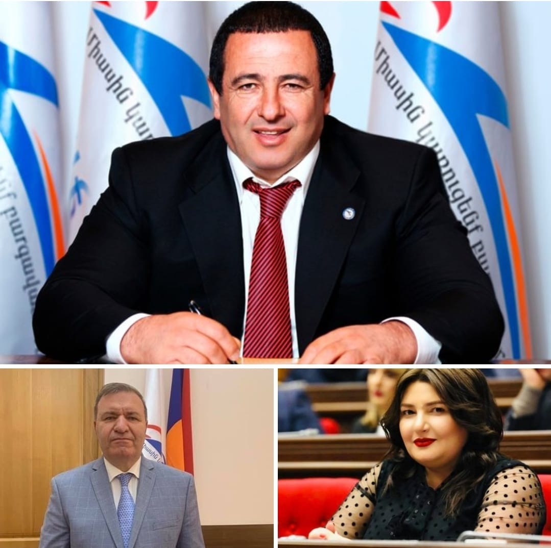 Гагик Царукян, Микаел Мелкумян, Ивета Тоноян — первая тройка списка «Процветающей Армении»