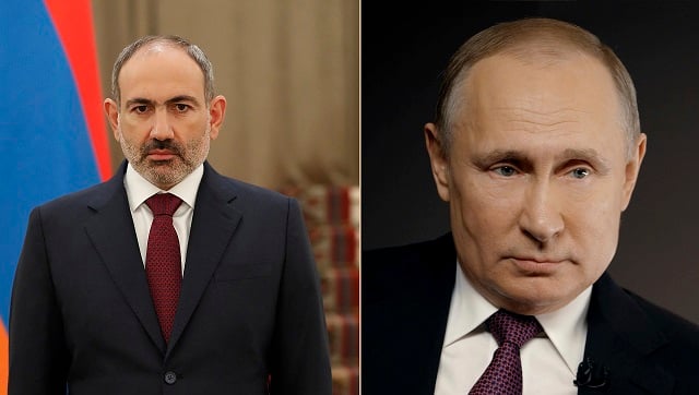 Пашинян поблагодарил Путина за предпринимаемые в эти дни Россией усилия, направленные на укрепление мира и стабильности в регионе