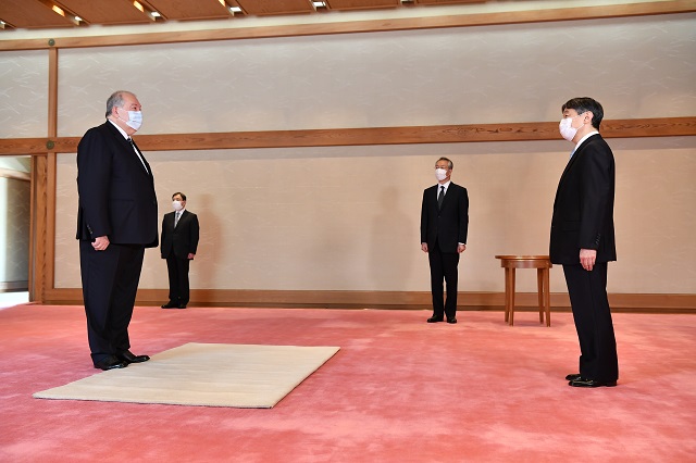 Президент Саркисян встретился с Императором Нарухито