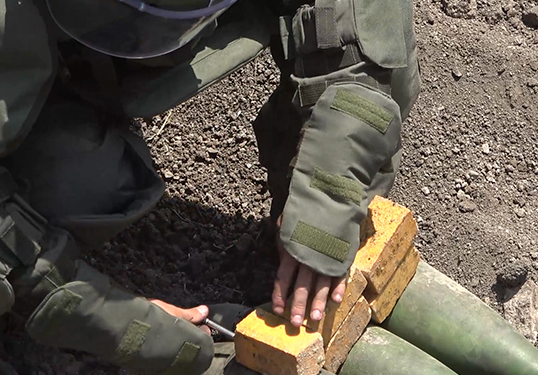 Российские миротворцы утилизировали более 300 взрывоопасных предметов, обнаруженных на территории Нагорного Карабаха