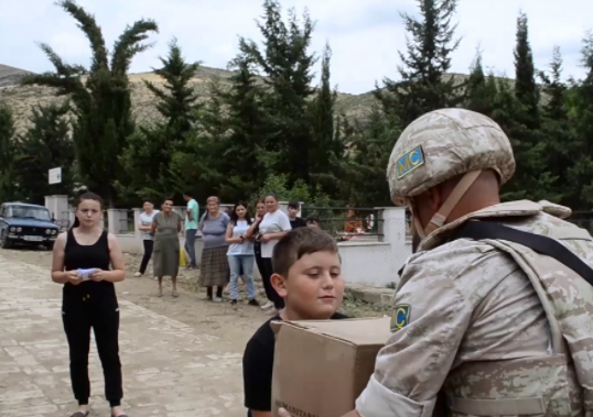 Российские миротворцы провели гуманитарную акцию в селе Мачкалашен