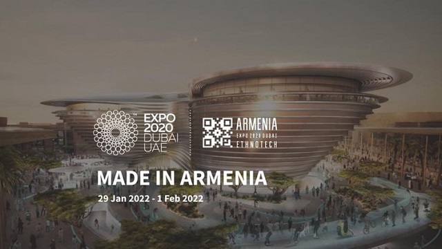 В рамках «Expo2020Dubai» состоится 4-дневная выставка «Сделано в Армении»