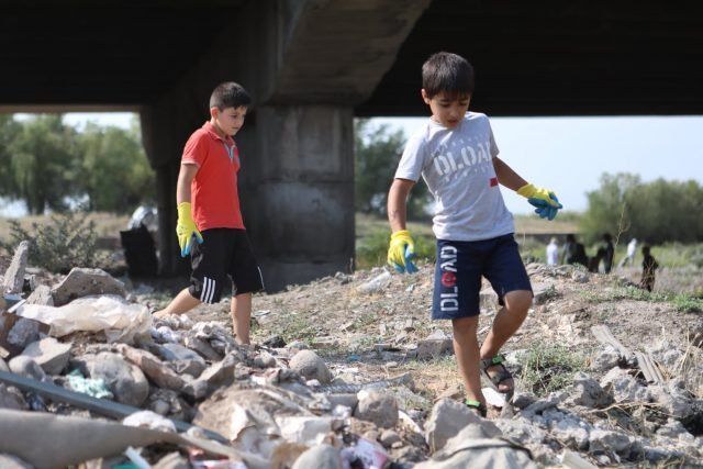 Русло реки Касах очищено от твердых бытовых отходов и накопившегося мусора