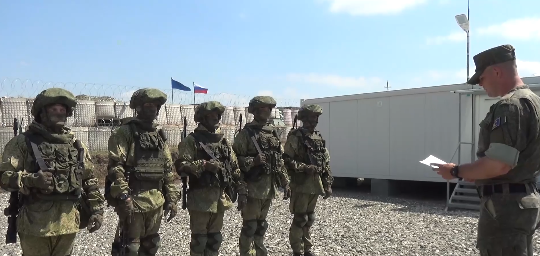 Миротворцы продолжают выполнять задачи по обеспечению безопасности на наблюдательных постах в Нагорном Карабахе