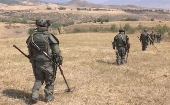 Российские миротворцы очистили более 180 га территории в Мартунинском районе вблизи линии разграничения сторон в Нагорном Карабахе