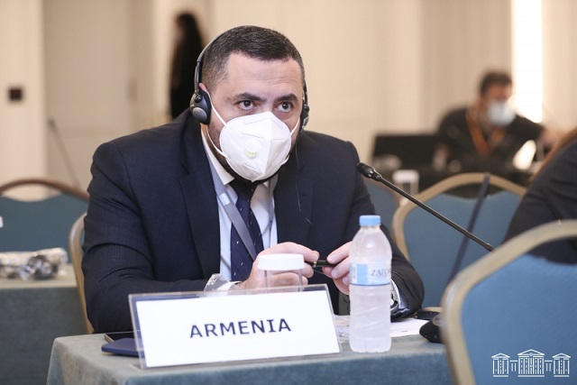 Ваан Нарибекян принял участие в заседании Европейского центра парламентских исследований и документации в Афинах