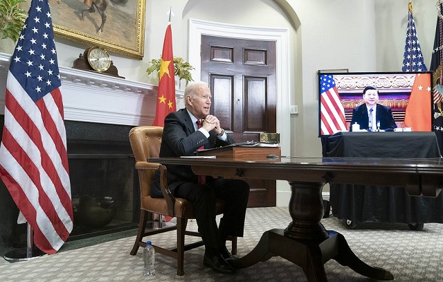 На онлайн-саммите Байден подтвердил, что США придерживаются политики «одного Китая». ТАСС