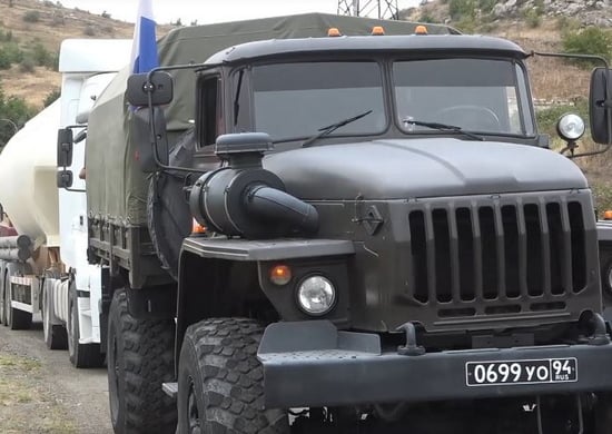 Более 8 тыс. автомобильных колонн сопровождено военной полицией за год деятельности российского миротворческого контингента в Нагорном Карабахе