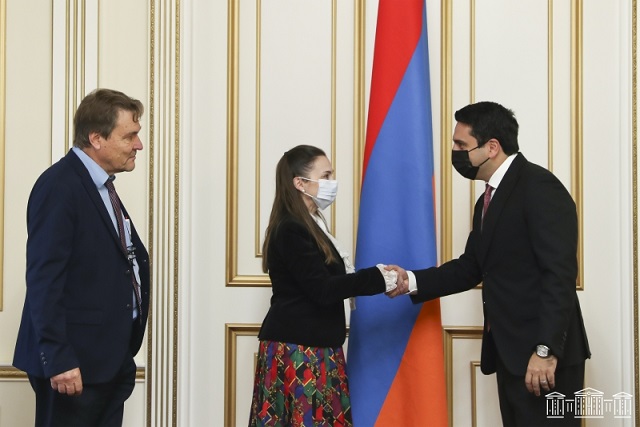 Председатель НС А.Симонян принял содокладчиков Mониторинговой комиссии ПАСЕ по вопросам Армении