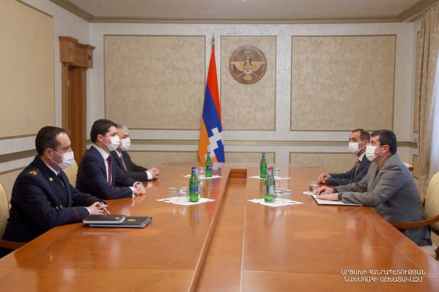 Араик Арутюнян принял председателя Следственного комитета Армении Аргишти Кярамяна