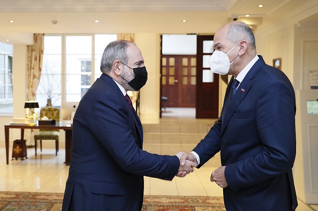 Премьер-министры Армении и Словении обсудили вопросы отношений Армения-ЕС и армяно-словенского сотрудничества