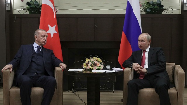 Путин и Эрдоган поговорили по телефону. РИА Новости