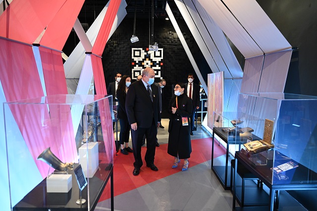Президент Армен Саркисян во Всемирном выставочном центре «Экспо-2020 Дубай» посетил павильон Армении
