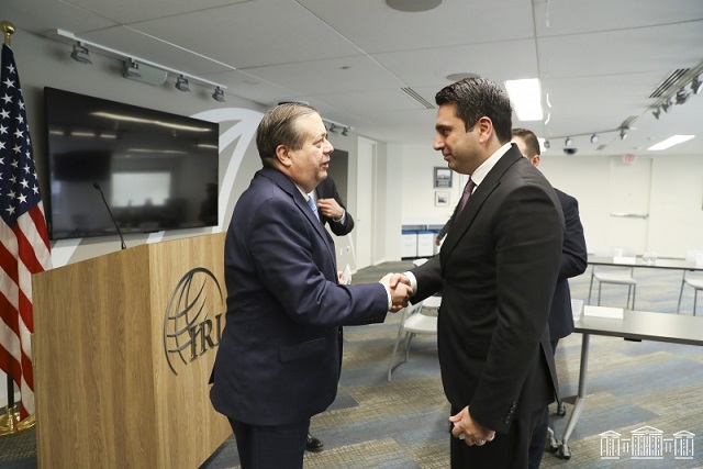 Ален Симонян встретился в Вашингтоне с президентом Международного республиканского института и директором региона Евразии