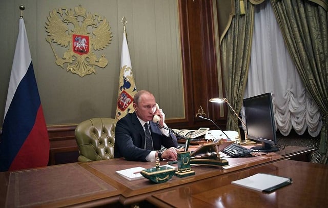 Путин и Макрон обсудили ситуацию вокруг Украины и ход переговоров с Киевом. ТАСС