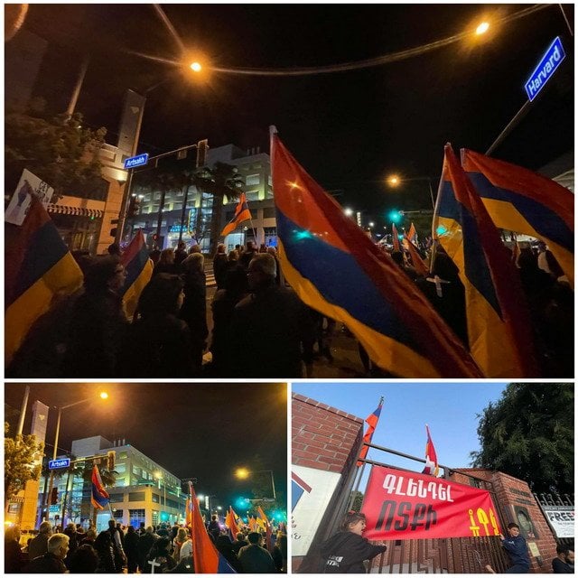 «Несчастный и невезучий — это Никол, а не Шуши»․ Армяне в США протестуют
