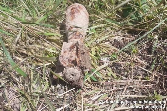 Во дворе одного из домов Джрвежа обнаружена минометная мина
