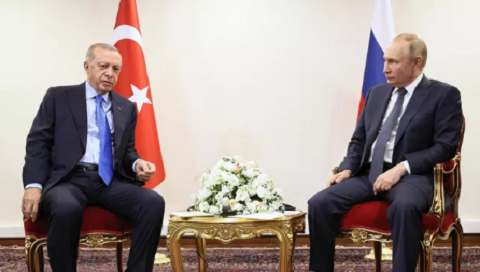 Путин и Эрдоган на встрече в Тегеране обсудили вывоз зерна из черноморских портов. РИА Новости