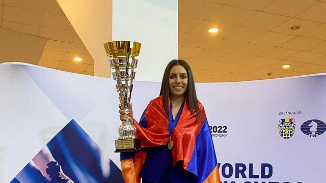Мариам Мкртчян посвящает победу на чемпионате мира по шахматам солдатам, охраняющим границы Армении