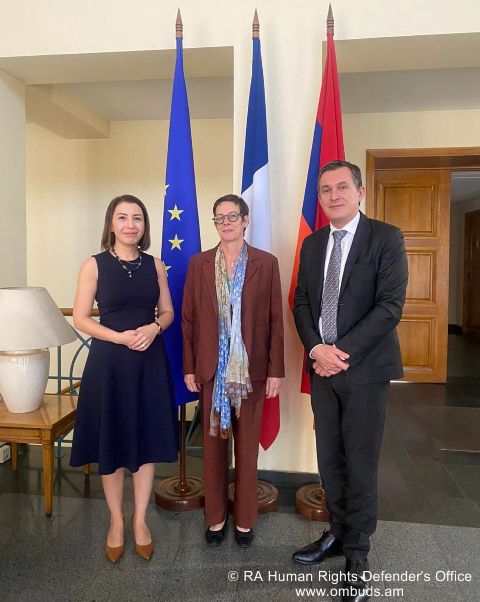 Кристине Григорян встретилась с сопредседателем Минской группы ОБСЕ от Франции