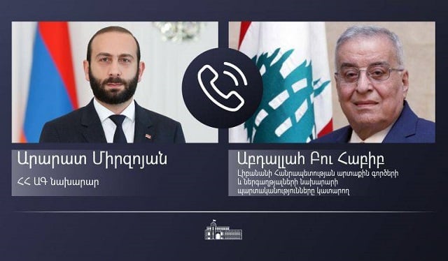Состоялся телефонный разговор министров иностранных дел Армении и Ливана