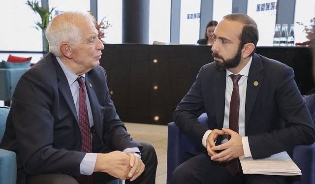 Жозеп Боррель и Арарат Мирзоян выразили удовлетворение динамичным развитием партнерства между Арменией и Евросоюзом
