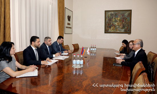 Министр по чрезвычайным ситуациям поблагодарил посла за усилия, приложенные правительством Японии для оказания постоянной поддержки Республике Армения