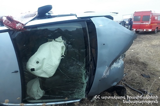 Пострадавший в результате аварии на 12-ом км автодороги Севан-Мартуни-Гетап доставлен в ереванский медцентр