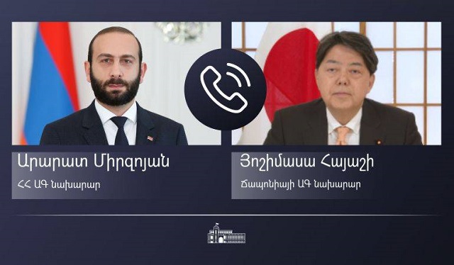 Арарат Мирзоян представил своему японскому коллеге последние развития в процессе урегулирования отношений между Арменией и Азербайджаном