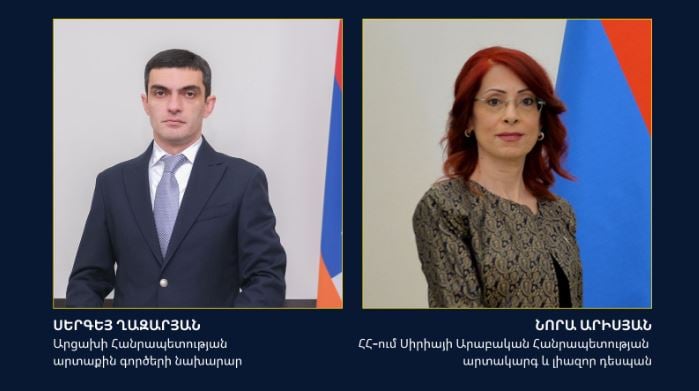Министр иностранных дел Арцаха направил соболезнования послу Сирии в Армении