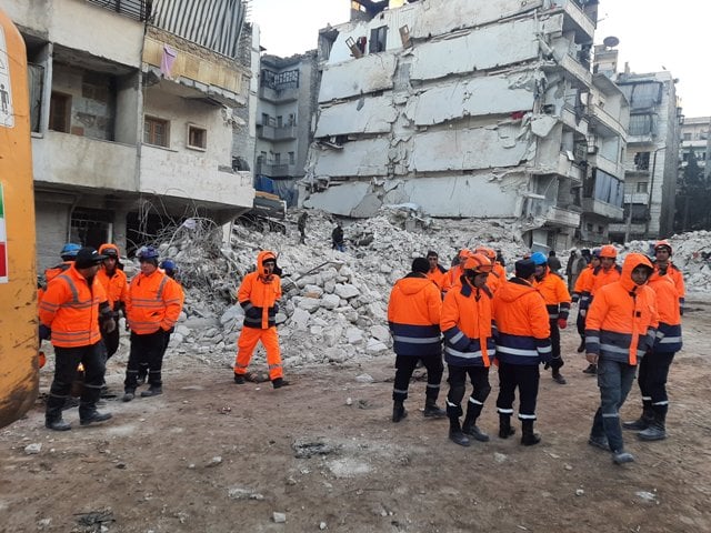 Поисково-спасательные работы завершены во всех районах Алеппо