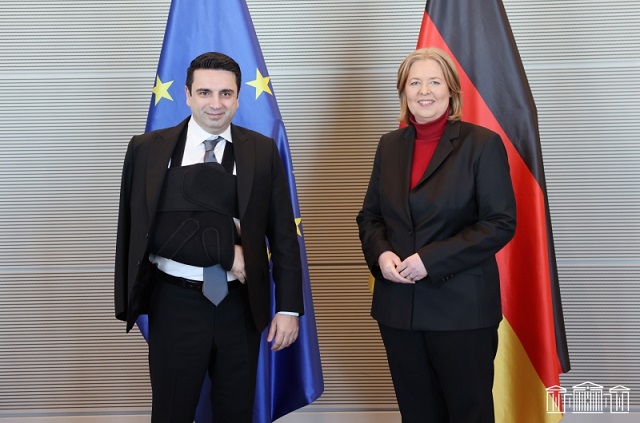 Ален Симонян с рабочим визитом в Германии: «Армения приветствует усилия немецкой стороны по установлению мира в регионе»