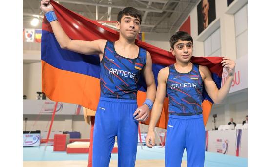 Армянские гимнасты завоевали 2 золота и серебро на молодежном ЧМ по спортивной гимнастике в Турции
