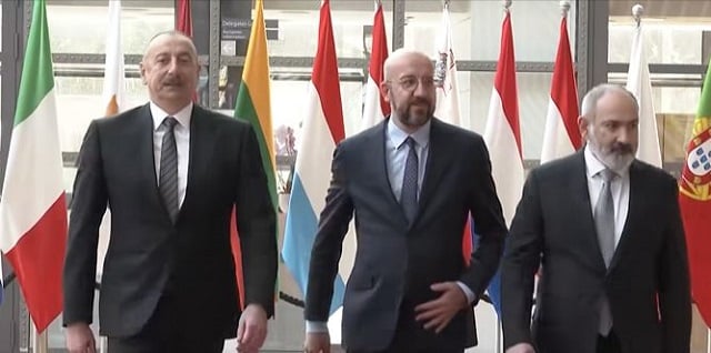 Началась трехсторонняя встреча Никола Пашиняна, Ильхама Алиева и Шарля Мишеля (видео)