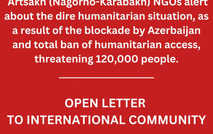 Открытое письмо гражданского общества Арцаха международному сообществу в связи с проводимой Азербайджаном политикой этнических чисток и геноцида