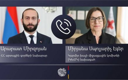Состоялся телефонный разговор министра иностранных дел Армении с президентом Международного комитета Красного Креста