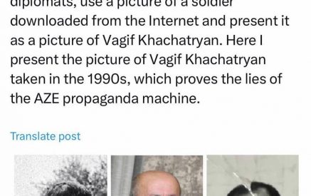 «Используют фотографию солдата, скачанную из Интернета, и выдают ее за фотографию Вагифа Хачатряна»