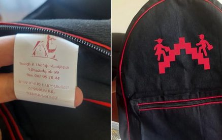 «Сделано в Арцахе — в условиях блокады: первоклассники в этом году будут носить школьные сумки арцахского производства»