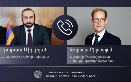 Арарат Мирзоян и Тобиас Биллстрем обсудили нынешнее положение дел с безопасностью на Южном Кавказе