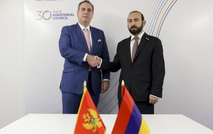 Арарат Мирзоян встретился с новоназначенным министром иностранных дел Черногории