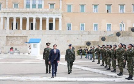 Министры обороны Армении и Греции подписали соглашение «О военно-техническом сотрудничестве между правительством Республики Армения и правительством Греческой Республики»