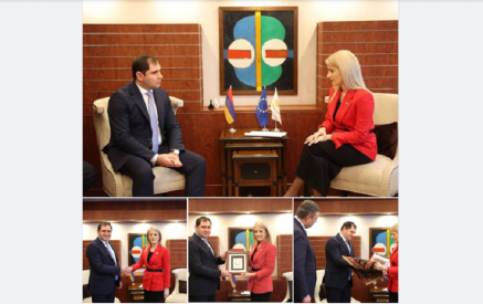 Сурен Папикян посетил парламент Республики Кипр и встретился с председателем Палаты представителей