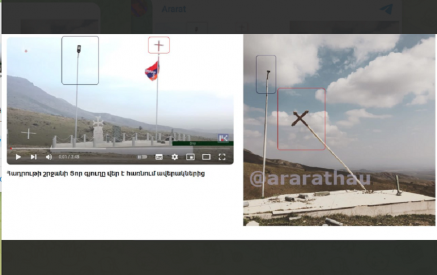 Еще один случай вандализма в отношении памятников культуры в Нагорном Карабахе